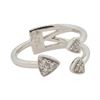 Image 2 : 0.18 ctw Diamond Ring - 18KT White Gold