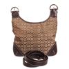 Image 2 : Coach Brown Monogram Canvas Leather Trim Crossbody Handbag