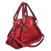 Image 2 : Chloe Red Grained Leather Paraty Small Satchel Handbag