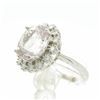 Image 8 : 5.18 ctw Morganite and Diamond Ring - 14KT White Gold