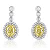 Image 1 : 18k Two Tone Gold 2.39CTW Diamond Earrings, (VS1-VS2/VS1-SI1/G-H)