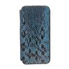 Image 1 : MCM Blue Snakeskin Leather Flap iPhone 5 Case