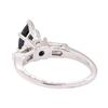 Image 3 : 1.39 ctw Blue Sapphire and Diamond Ring - Platinum