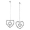 14k White Gold 0.38CTW Diamond Earrings, (I1 /I)