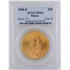 Image 1 : 1908-D $20 St. Gaudens Double Eagle Gold Coin NGC MS64