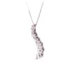 Image 2 : 1.00 ctw Journey of Life Pendant with Chain - 14KT White Gold