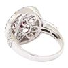 Image 3 : 1.78 ctw Ruby And Diamond Ring - 14KT White Gold