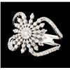 0.88 ctw Diamond Ring - 14KT White Gold