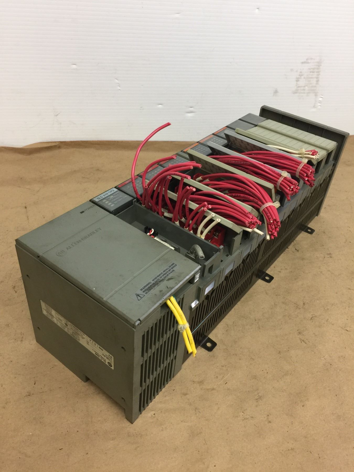Allen-Bradley 1746-A10 SLC 500 10-Slot Rack w/ 1746-P2 Power Supply and ...