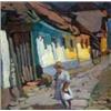 Image 1 : Oszkár Nagy (1883-1965) - Street detail with litt