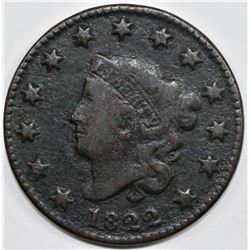 1822 LARGE CENT