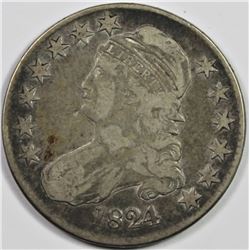 1824/2 BUST HALF DOLLAR