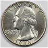 Image 1 : 1948 AND 1946-S  WASHINGTON QUARTERS