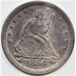 1854 ARROW AND RAYS QUARTER