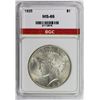 Image 3 : 1925 PEACE SILVER DOLLAR