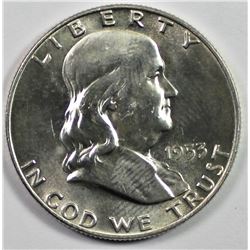 1953-D FRANKLIN  HALF DOLLAR