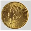 Image 1 : 1896 $20 GOLD LIBERTY