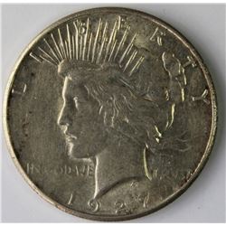 1927-S PEACE SILVER DOLLAR