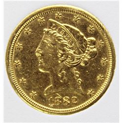 1882-CC $5 GOLD LIBERTY