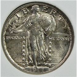 1917 TYPE 2 STANDING LIBERTY QUARTER