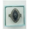 Image 3 : STERLING RING WITH BLACK STONE