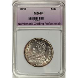 1830 BUST HALF DOLLAR NGP