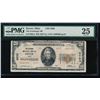 Image 1 : 1929 $20 Dover National Bank Note PMG 25