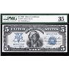 Image 1 : 1899 $5 Chief Silver Certificate Star Note PMG 35