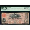 Image 1 : 1857 $1 City of Omaha Note PCGS 58PPQ