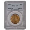 Image 1 : 1853 $10 Liberty Head Eagle Gold Coin PCGS AU53