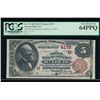 Image 1 : 1882 $5 St Louis National Bank Note PCGS 64PPQ