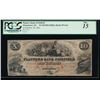 Image 1 : 1853 $10 Planters Bank of Fairfield Obsolete Note PCGS 15