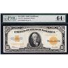 Image 1 : 1922 $10 Gold Certificate PMG 64EPQ