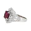 Image 2 : Platinum 1.84ct Tourmaline and Diamond Ring