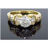 Image 1 : 14KT Yellow Gold 1.31ctw Diamond Ring