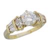 Image 5 : 14KT Yellow Gold 1.31ctw Diamond Ring