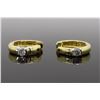 Image 1 : 14KT Yellow Gold Diamond Earrings