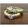 Image 4 : 14KT Yellow Gold Diamond Earrings