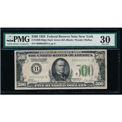 1928 $500 New York Federal Reserve Note PMG 30