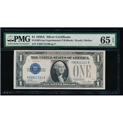 1928A $1 Experimental Silver Certificate PMG 65EPQ