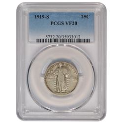 1919-S Standing Liberty Quarter PCGS VF20