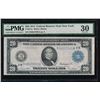 Image 1 : 1914 $20 New York Federal Reserve Note PMG 30