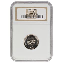 1939 Jefferson Nickel NGC PF67