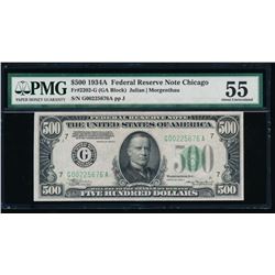 1934A $500 Chicago Federal Reserve Note PMG 55