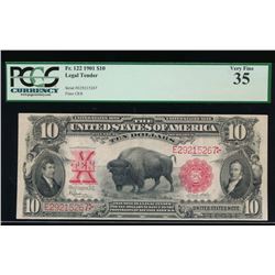 1901 $10 Bison Legal Tender Note PCGS 35