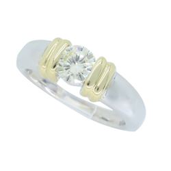 14KT Two Tone Gold 0.50ct Diamond Ring