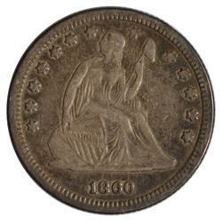 1860 Seated Liberty Quarter