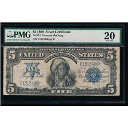 1899 $5 Chief Silver Certificate PMG 20