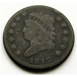 1812 CLASSIC HEAD LARGE CENT VG