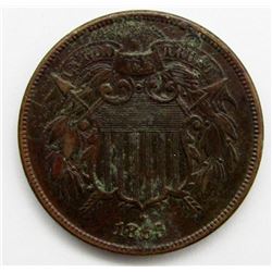 1865 TWO CENT PIECE